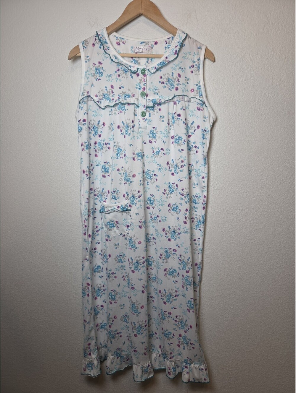 Vtg 2 lots of Nightgown Sz M White Sleeveless Floral Cottagecore Prairie